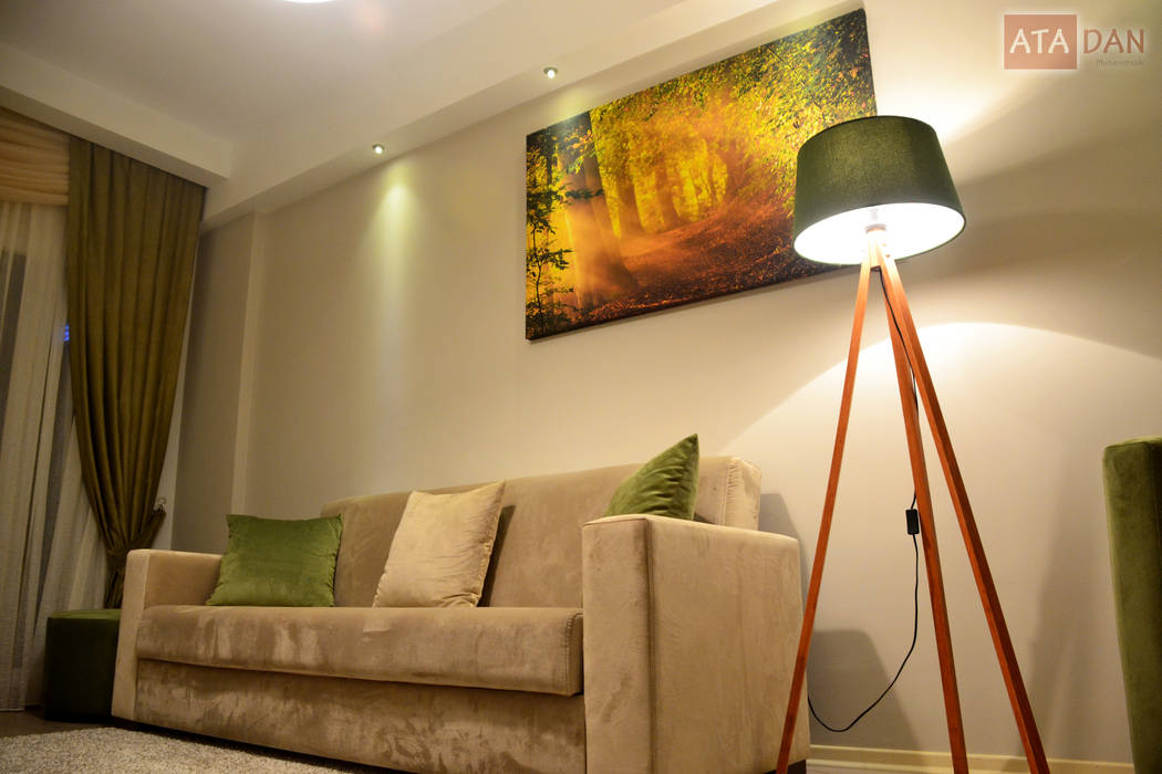 İç Mekan Tasarım ve Uygulama Projesi, ROAS Mimarlık ROAS Mimarlık Modern living room Lighting