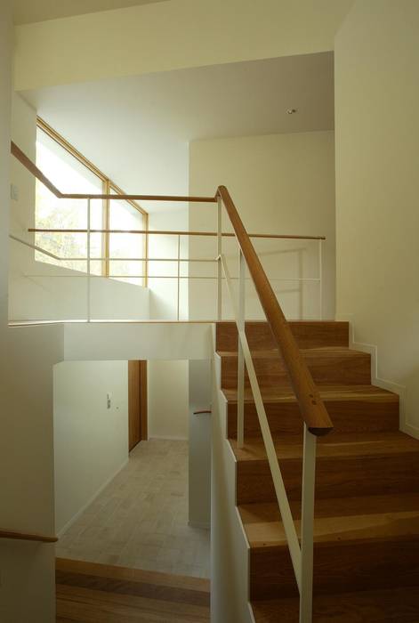 階段 キタウラ設計室 オリジナルスタイルの 玄関&廊下&階段