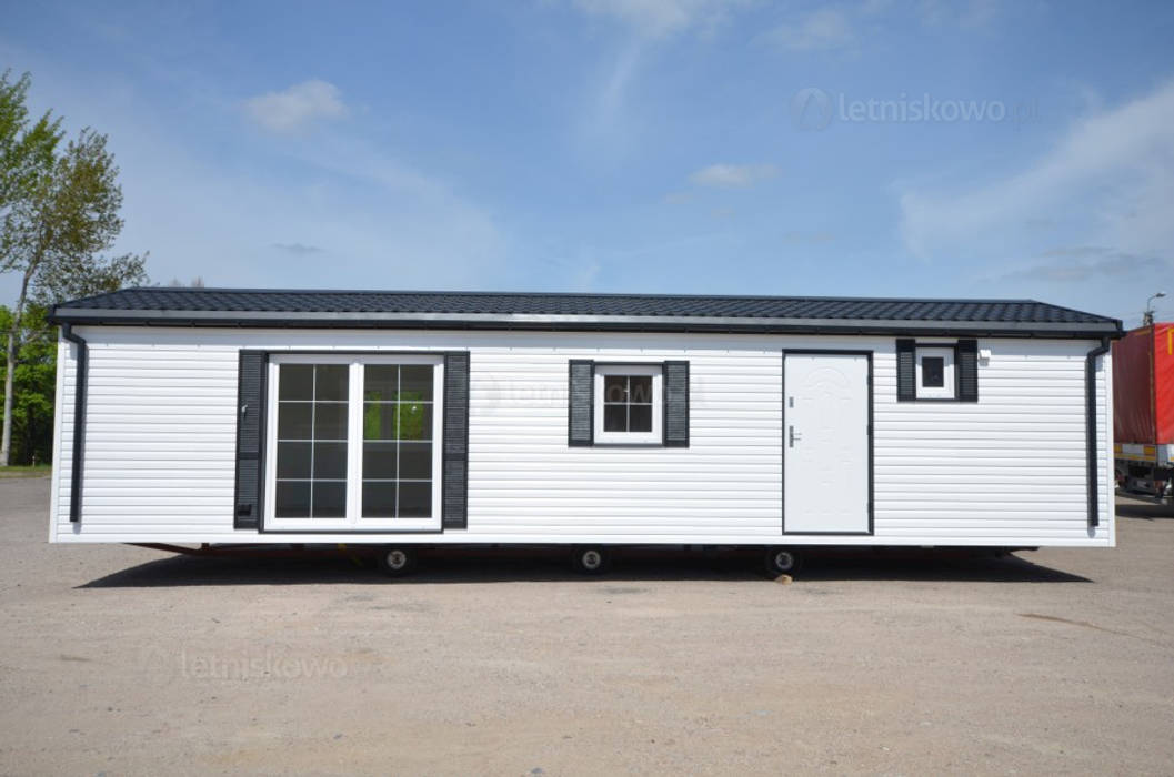 Domki mobilne 12x4m w różnych konfiguracjach, Letniskowo.pl Garkowski, Solka, Spółka Komandytowa Letniskowo.pl Garkowski, Solka, Spółka Komandytowa Prefabricated home