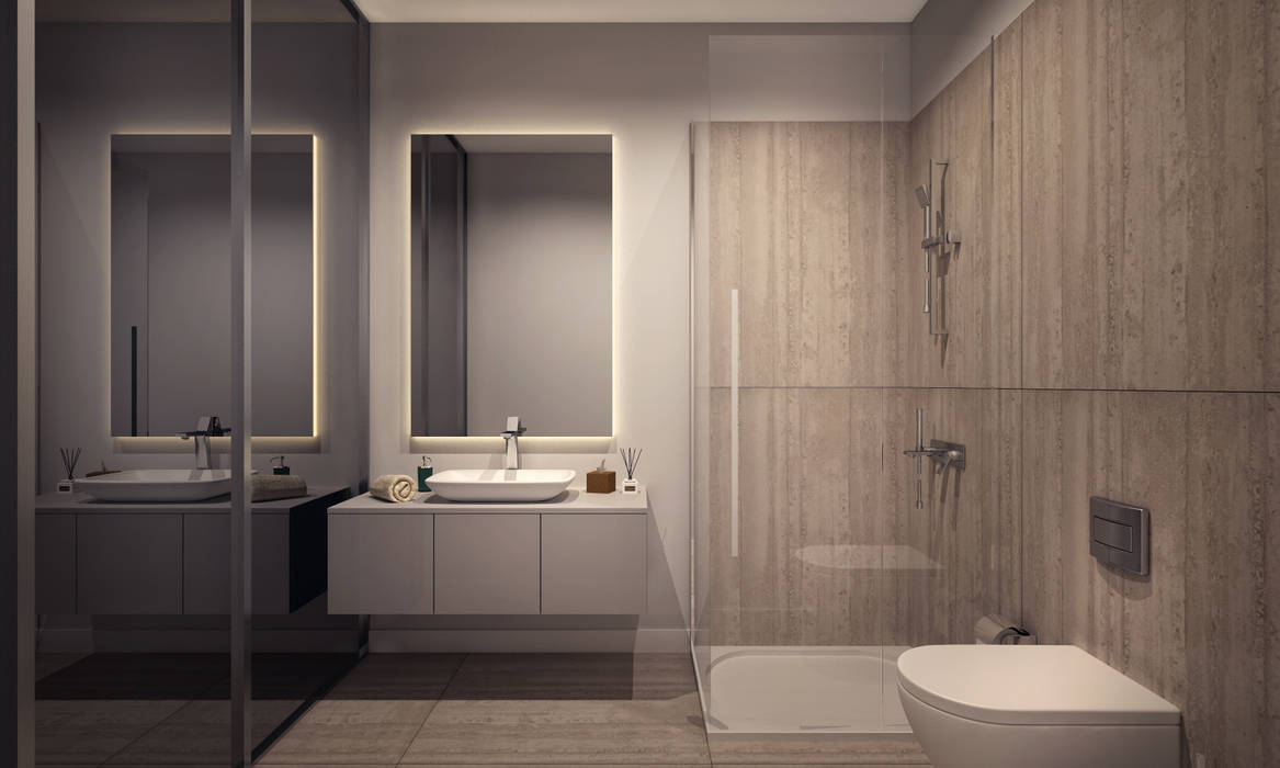 AA EVİ, Voltaj Tasarım Voltaj Tasarım Minimalist Banyo