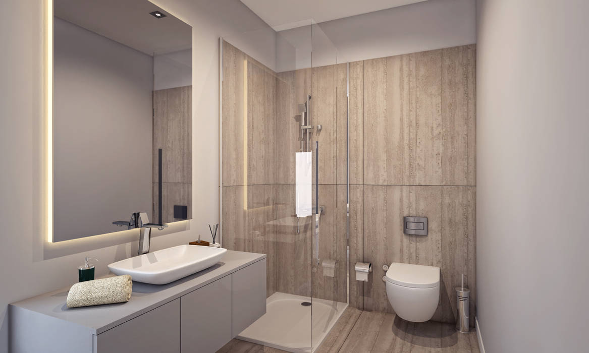 AA EVİ, Voltaj Tasarım Voltaj Tasarım Minimalist bathroom