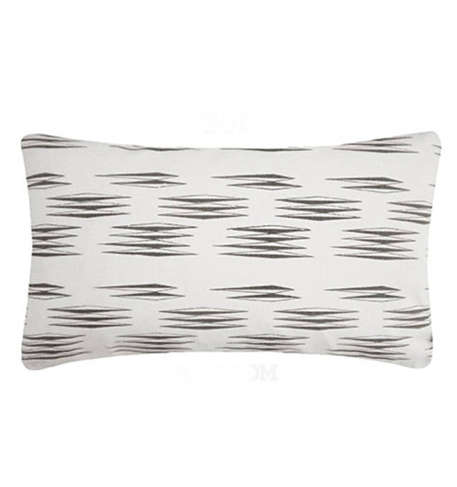 Arrow Printed 100% Organic Cotton Cushion 30x50 cm - Grey Nitin Goyal London Kamar Tidur Modern Textiles