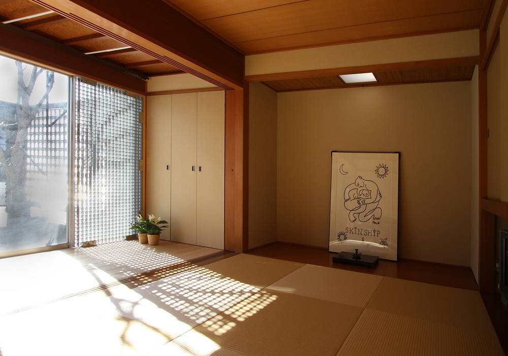 和室 遠藤浩建築設計事務所 H,ENDOH ARCHTECT & ASSOCIATES モダンスタイルの寝室