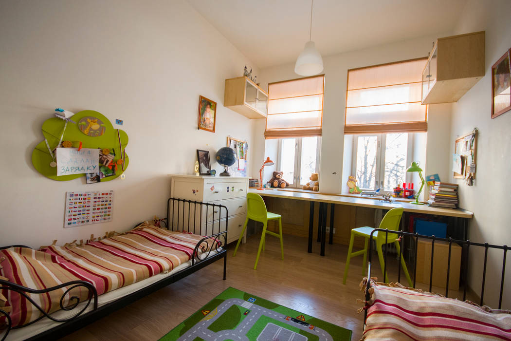 "Шутливый дизайн" - квартира в Москве D&T Architects Детская комнатa в скандинавском стиле