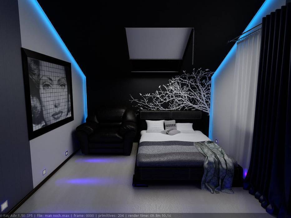 Minimalistische schlafzimmer von цунёв_дизайн. студия интерьерных