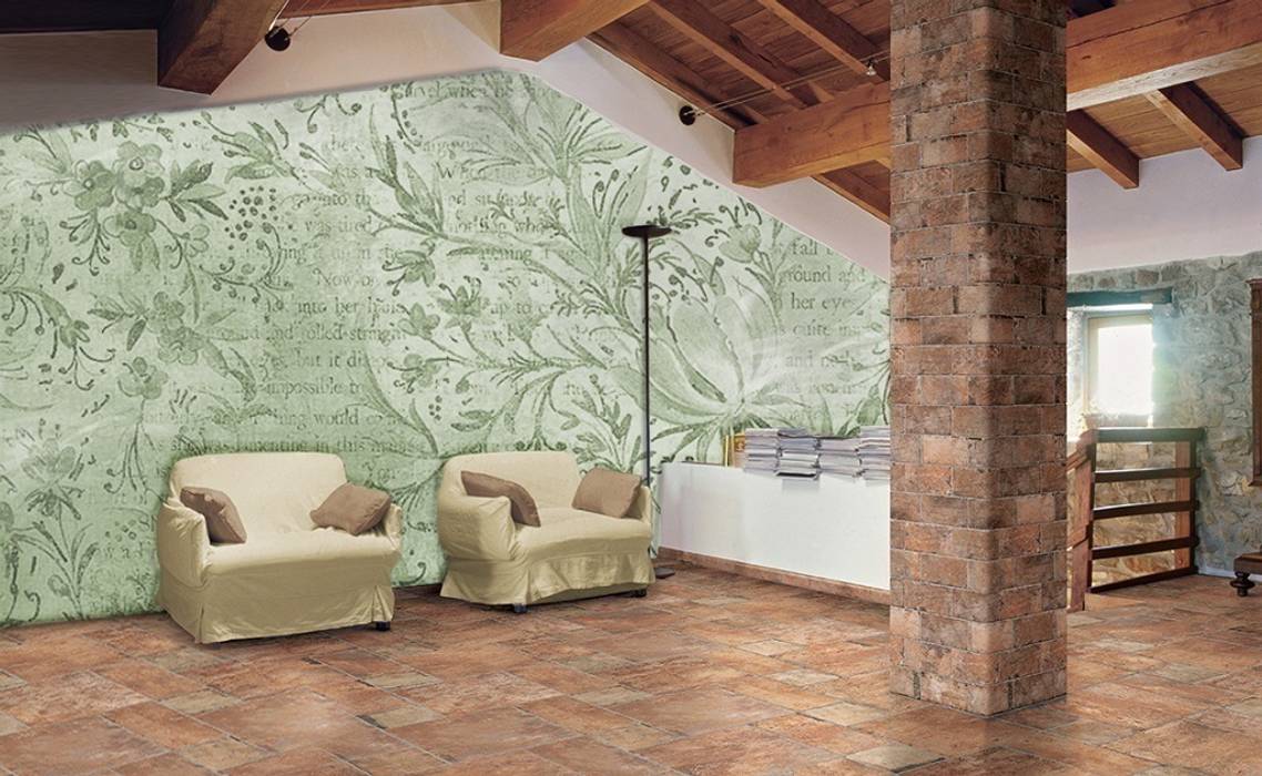 Fantasy - verde PIXIE progetti e prodotti Pareti & Pavimenti eclettiche Rivestimenti pareti & Pavimenti