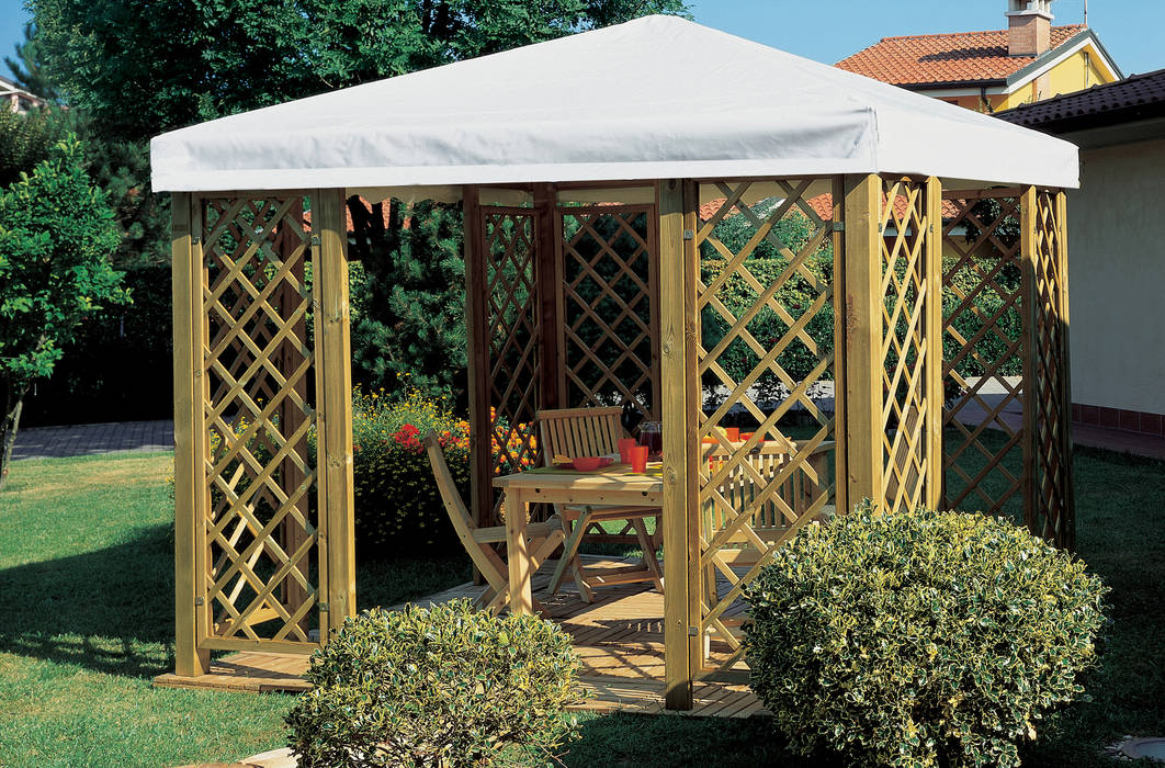 Gazebo CHERRY homify Giardino classico Gazebi & Serre