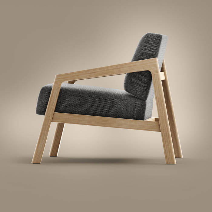 COIN armchair, Redo Design Studio Radosław Nowakowski Redo Design Studio Radosław Nowakowski Salones escandinavos Sofás y sillones