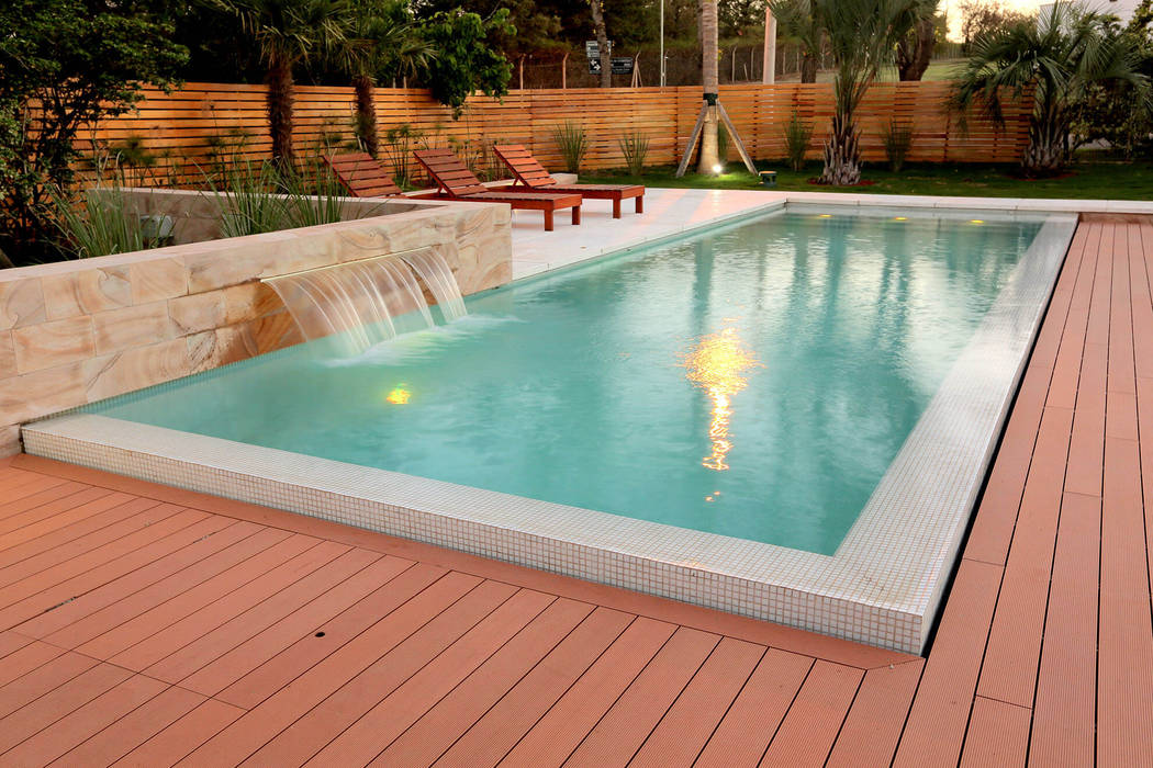 Piscinas varias, Piscinas Scualo Piscinas Scualo Kolam Renang Modern Kayu Wood effect