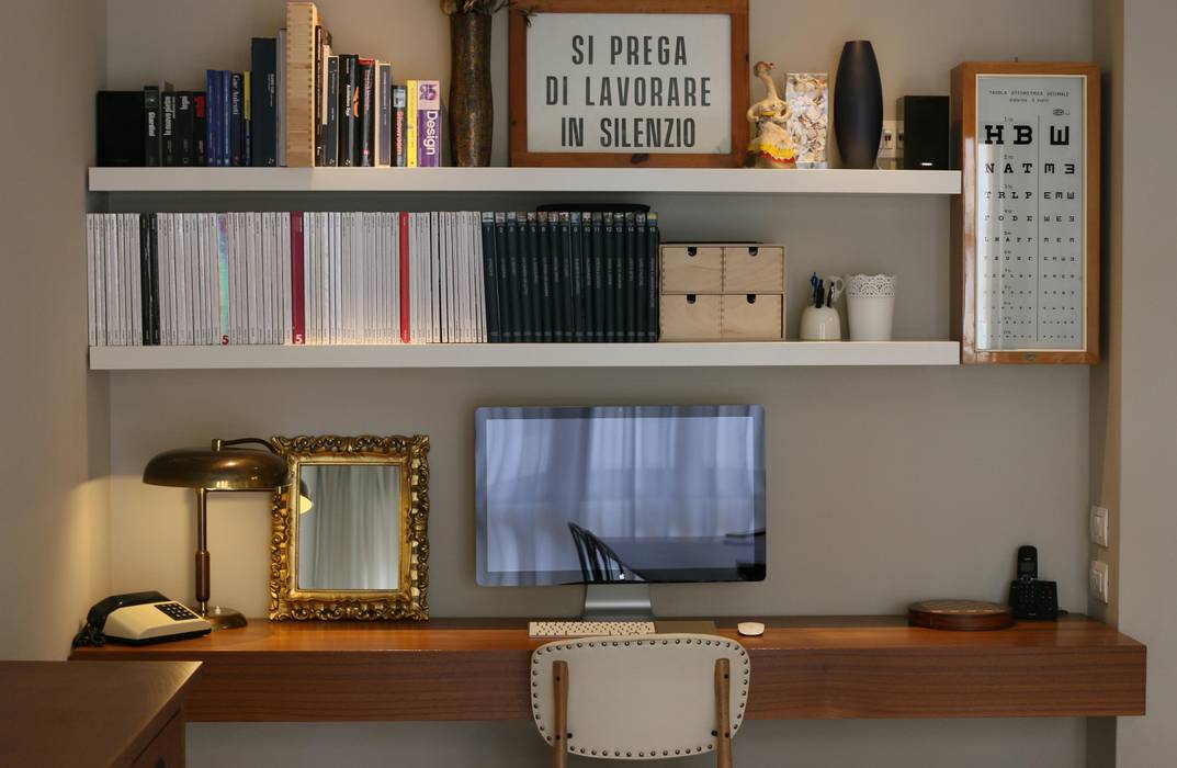 Romantico metropolitano, Patrizia Massetti Patrizia Massetti Modern Study Room and Home Office
