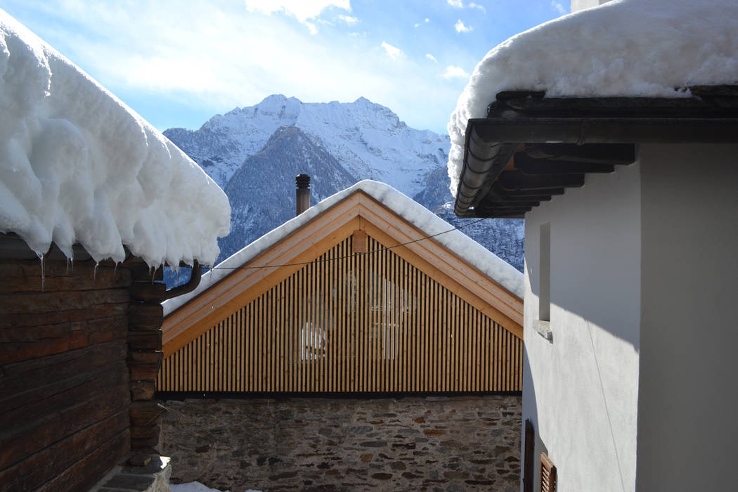 Nord-Ost Fassade André Rösch Architekt Casas pequeñas