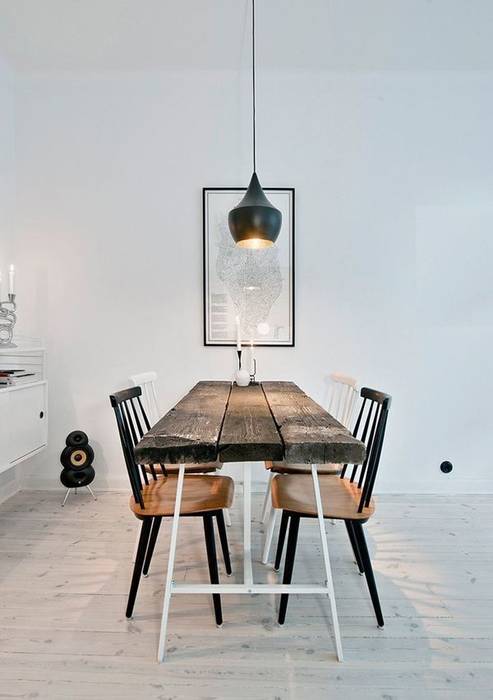 Modern, rustic eating 99chairs غرفة السفرة طاولات