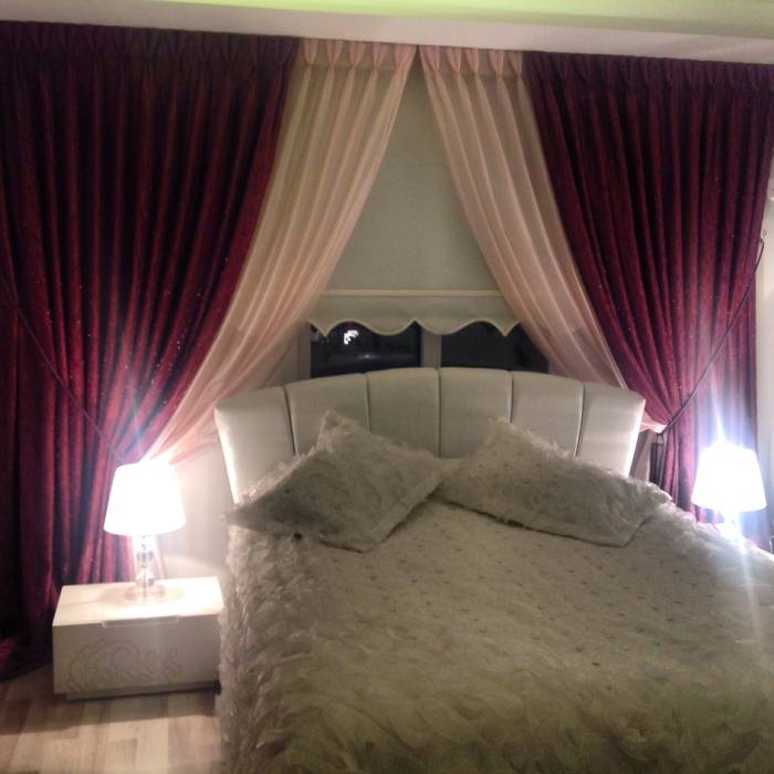 Yatak Odası ByTUNAS PERDE Modern Yatak Odası Tekstil Ürünleri