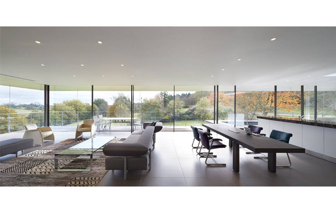 Stone House, The Manser Practice Architects + Designers The Manser Practice Architects + Designers Modern living room