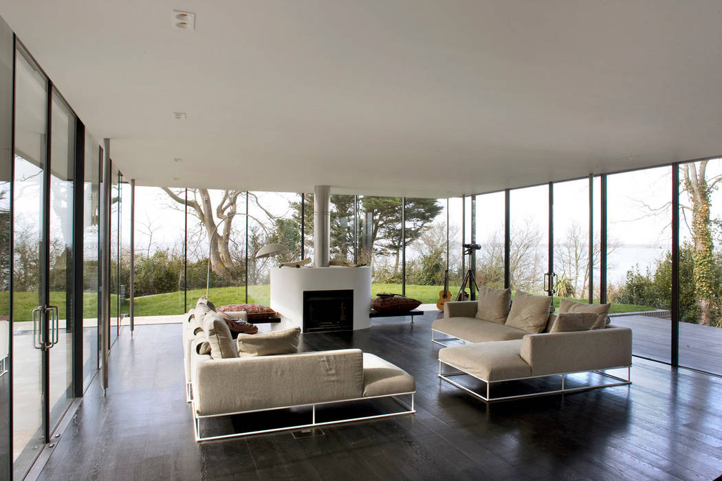 Seaglass House, The Manser Practice Architects + Designers The Manser Practice Architects + Designers Modern living room