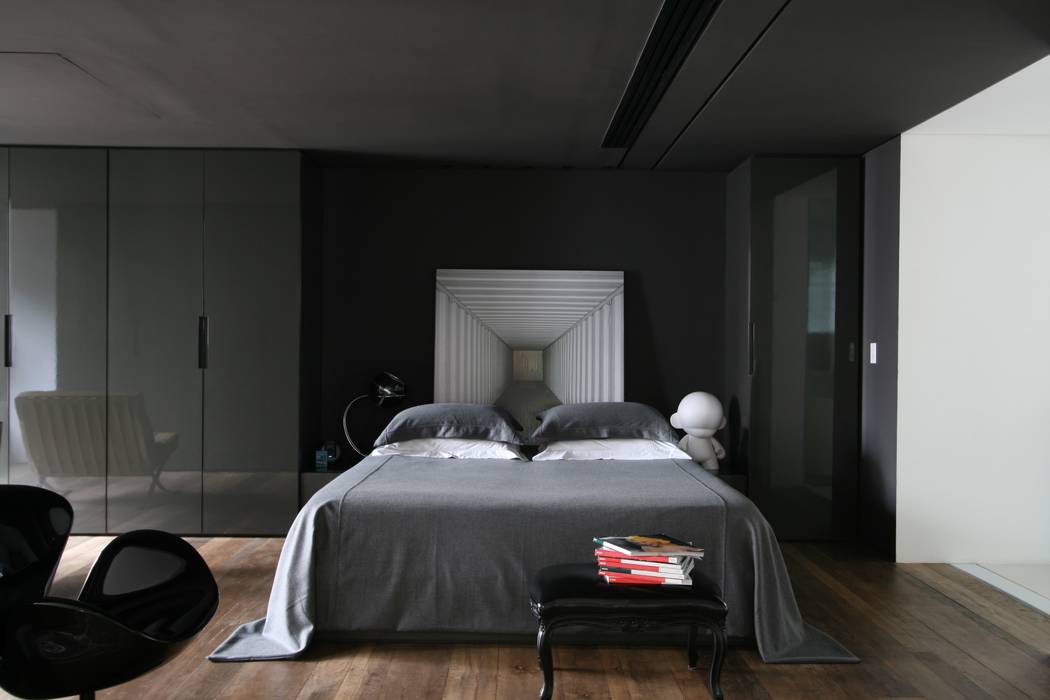 APARTAMENTO BELA CINTRA, Calio design + interiores = Calio design + interiores = Modern style bedroom