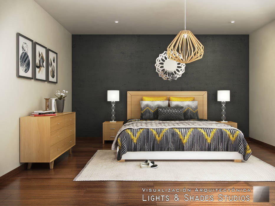 Main Bedroom, Lights & Shades Studios Lights & Shades Studios Phòng ngủ phong cách hiện đại