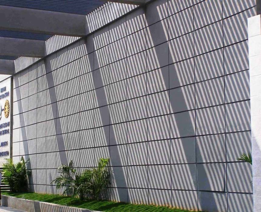 ERODE CREMATORIUMS, Muraliarchitects Muraliarchitects Modern houses Plant,Shade,Urban design,Wall,Line,Tower block,Material property,Real estate,Facade,Commercial building