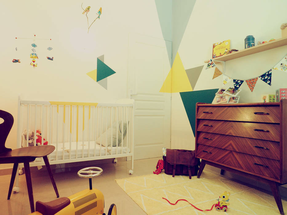 chambre d'enfant vintage, 0000 0000 Kamar Bayi/Anak Gaya Skandinavia