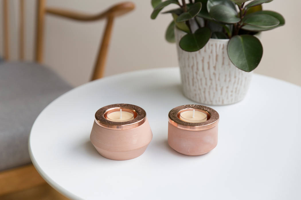 Tunisia Made Candleholders Hend Krichen Śródziemnomorska jadalnia Akcesoria i dekoracje