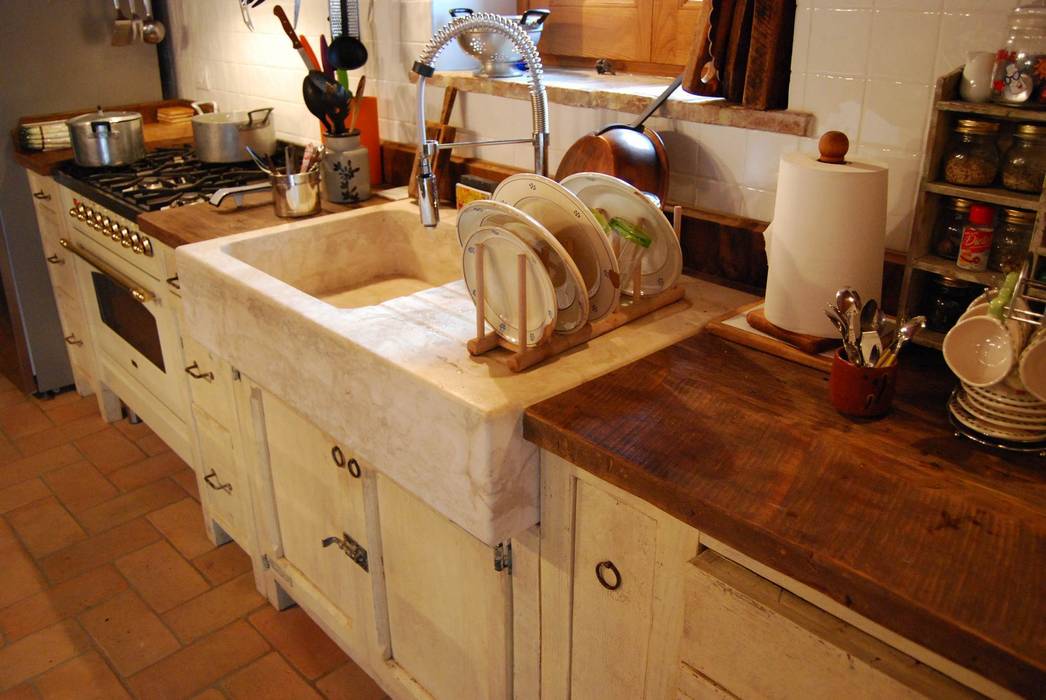 Cucina La Fornace, Porte del Passato Porte del Passato Rustic style kitchen Bench tops