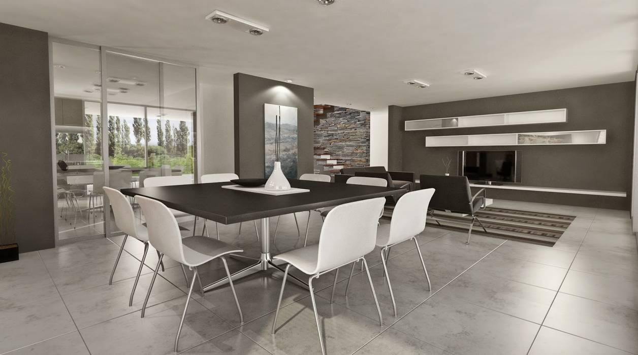 Vivienda Unifamiliar en Plottier, Neuquen, Patagonia, Chazarreta-Tohus-Almendra Chazarreta-Tohus-Almendra Modern Dining Room