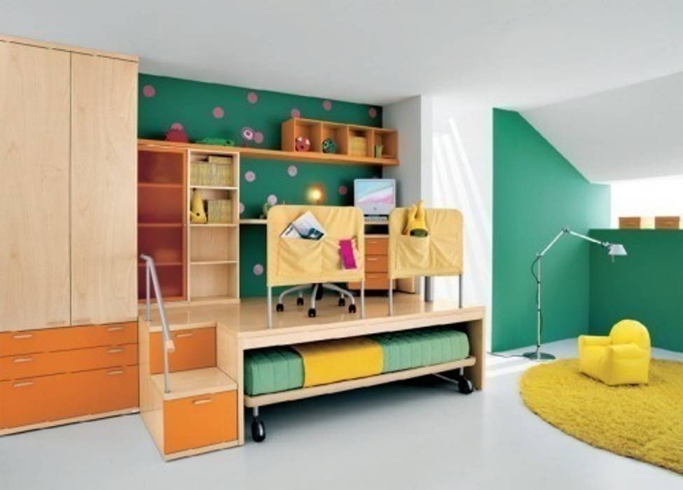 Kid's room homify غرفة الاطفال خزانات وادراج