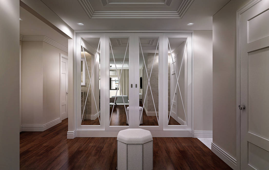 NYC. East 40th Street, KAPRANDESIGN KAPRANDESIGN Classic style corridor, hallway and stairs