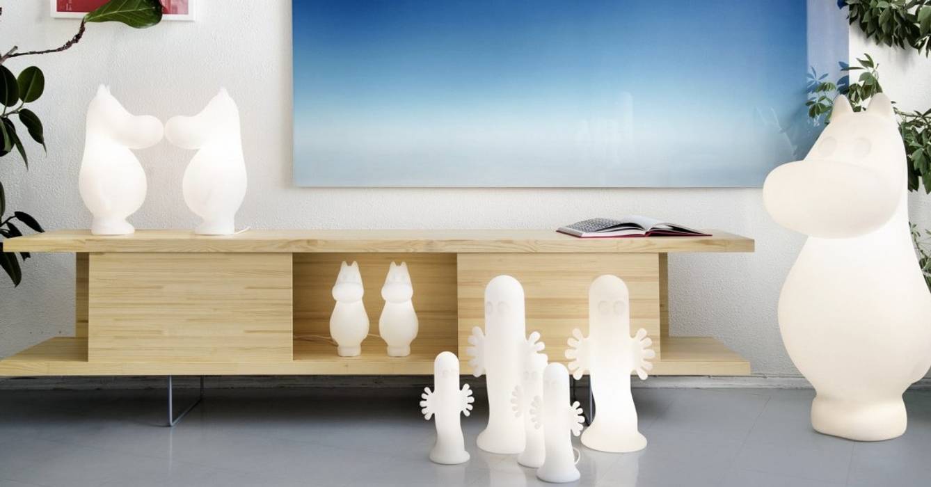 Moomin Lights by Feelis Helsinki Moomin Minimalist Oturma Odası Plastik Işıklandırma