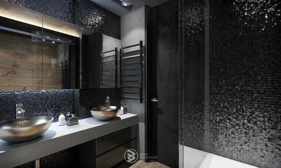 Квартира в Броварах 2, 27Unit design buro 27Unit design buro Ванная комната в эклектичном стиле