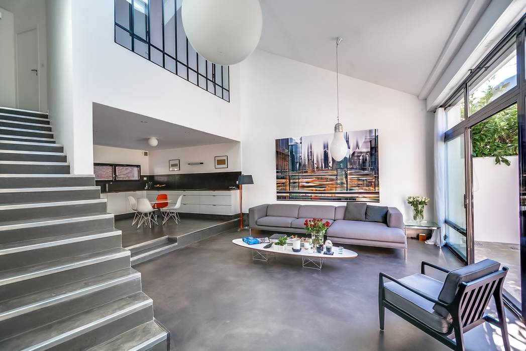 Appartement parisien, Meero Meero Ruang Keluarga Modern