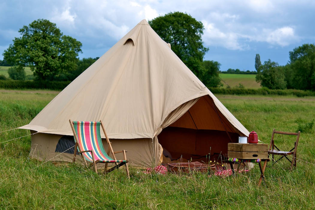 Bell Tent homify Rustic style garden
