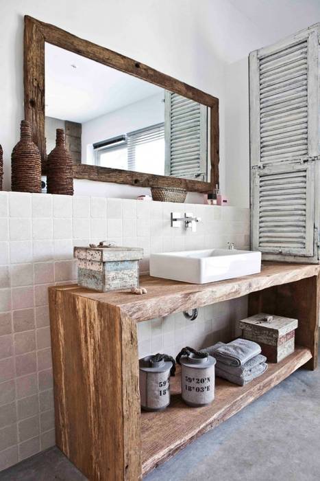 Ein Bad wie im Freien, raphaeldesign raphaeldesign Phòng tắm phong cách Địa Trung Hải