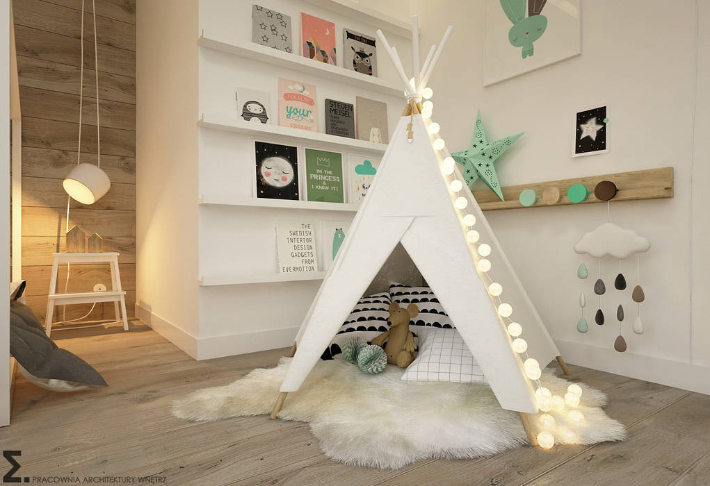 homify Scandinavian style nursery/kids room