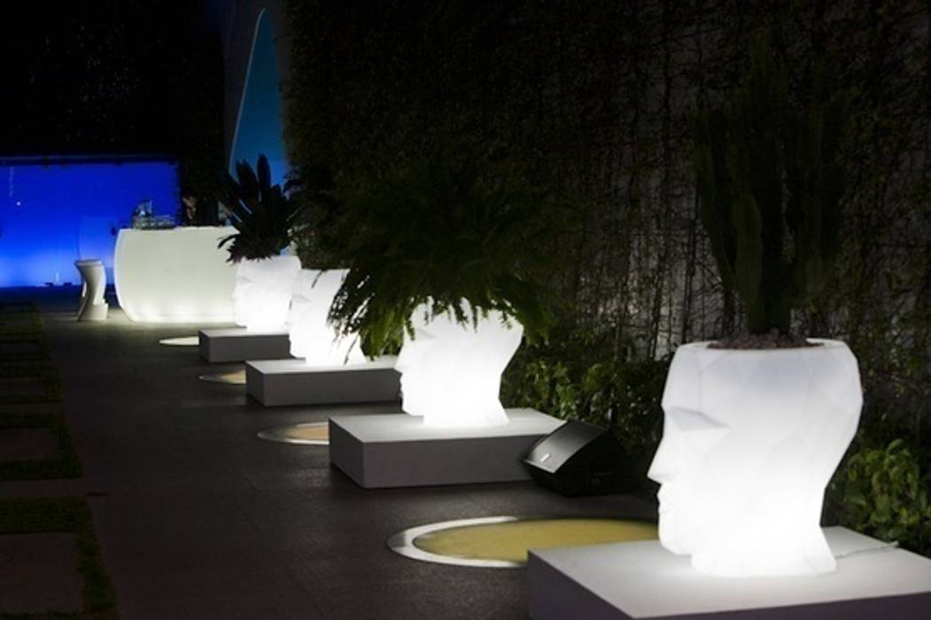 Donice podświetlane, Hydroponika - Wnętrz i zieleń Hydroponika - Wnętrz i zieleń Terrace Lighting