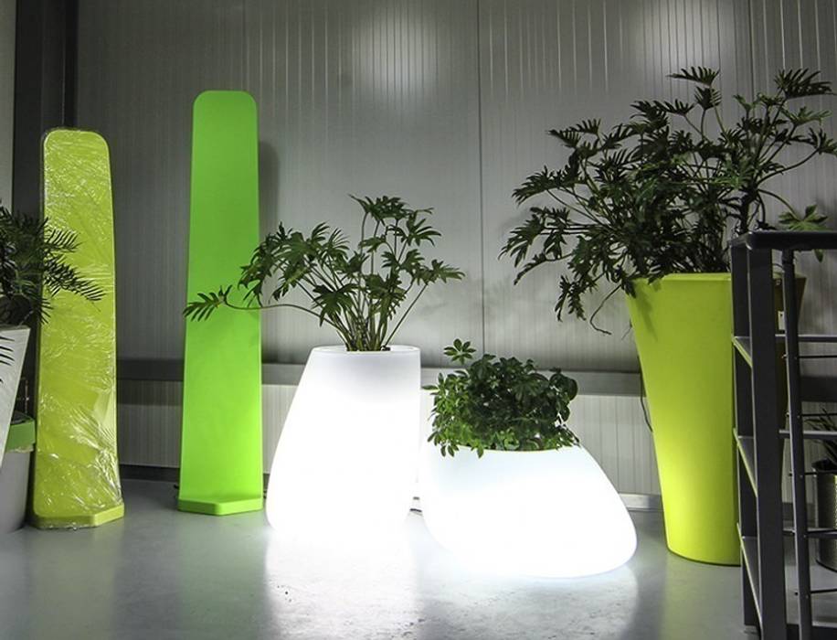 Donice podświetlane, Hydroponika - Wnętrz i zieleń Hydroponika - Wnętrz i zieleń Modern garden Plant pots & vases