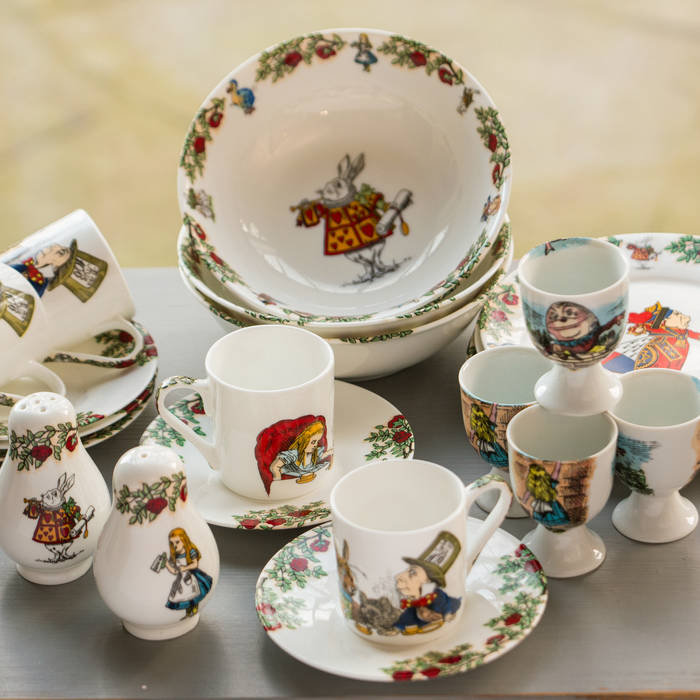 Alice In Wonderland Breakfast Set The Alice Boutique 클래식스타일 주방 식기류, 그릇 & 유리 제품