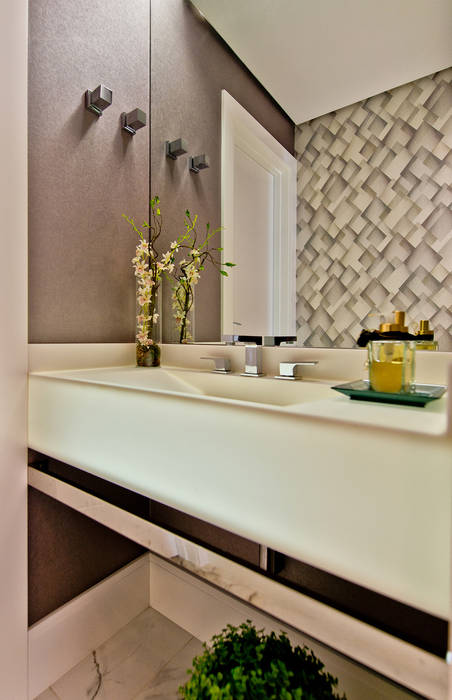 Cobertura de luxo, Espaço do Traço arquitetura Espaço do Traço arquitetura Modern bathroom