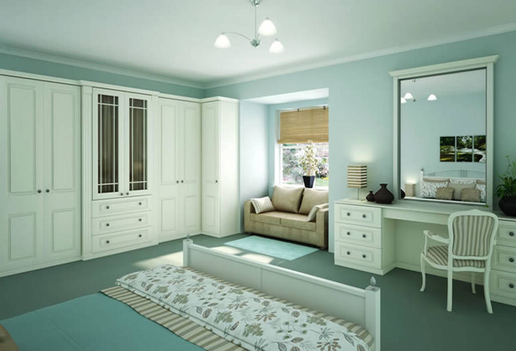 Windsor Fitted Bedroom Furniture homify Classic style bedroom classic,white,Wardrobes & closets