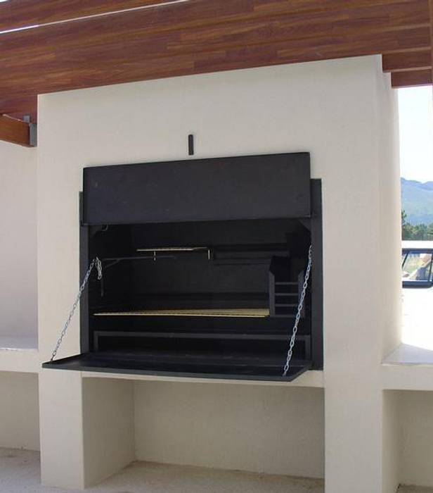 1200 Super Deluxe Built-in Braai The Braai Man Taman Gaya Kolonial Fire pits & barbecues