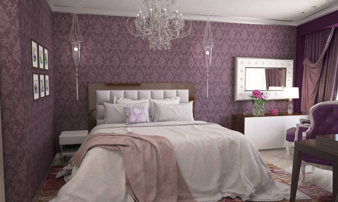 Романтичная спалья, Гурьянова Наталья Гурьянова Наталья Classic style bedroom