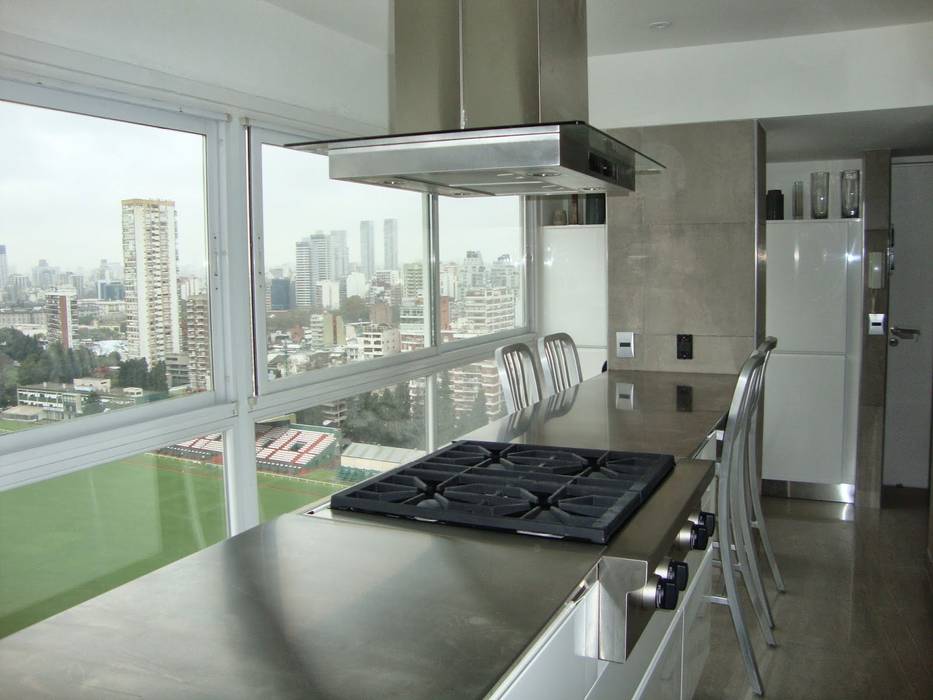 Libertador 2012, Hargain Oneto Arquitectas Hargain Oneto Arquitectas Cocinas de estilo moderno Electrónica