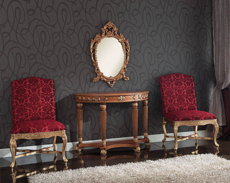 French empire style x-base chairs , Envy furniture Envy furniture Гостиная в классическом стиле Дерево Эффект древесины Табуреты и стулья