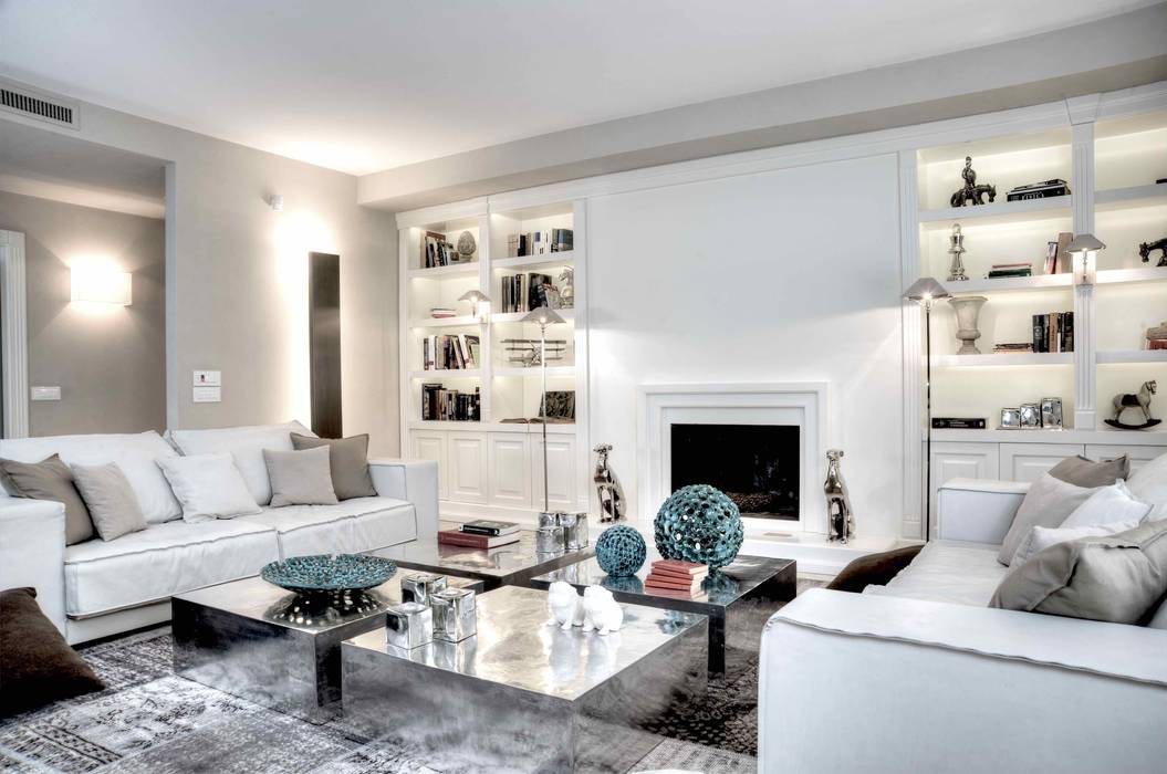 "White Without Time", Ernesto Fusco Interior Designer Ernesto Fusco Interior Designer Moderne Wohnzimmer