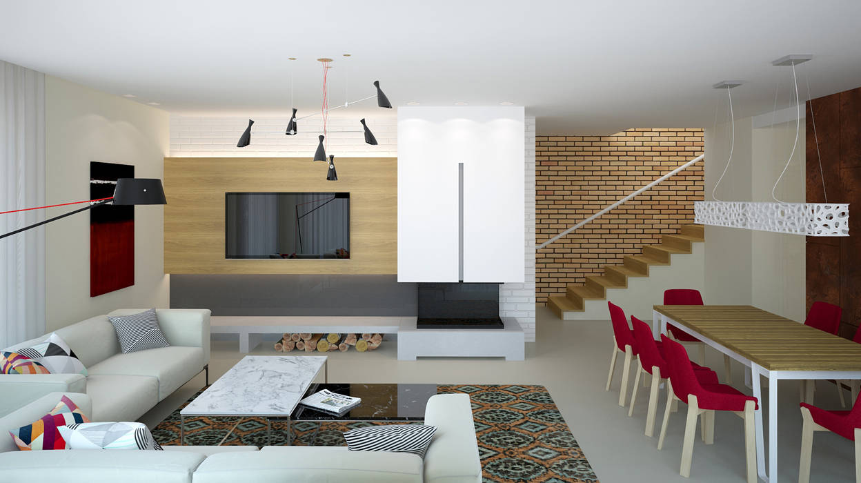 Дом для семейной пары с двумя детьми в г. Черкассы, дизайн-студия Олеси Середы дизайн-студия Олеси Середы Коридор, прихожая и лестница в стиле минимализм