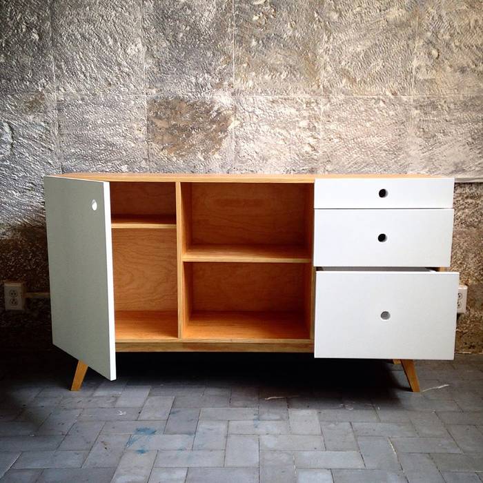 Low Tech, Lilk muebles Lilk muebles Salones modernos Alacenas y cajoneras