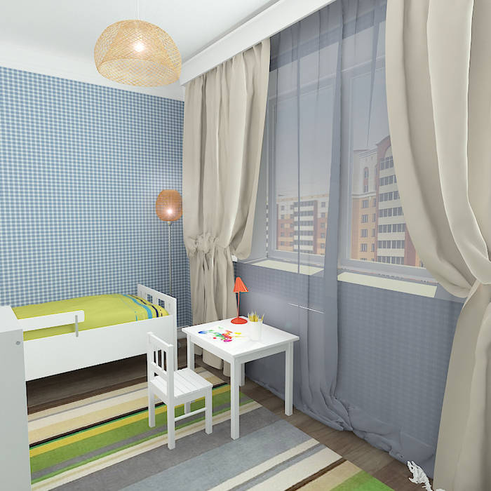Двухкомнатная квартира в жилом комплексе "Онежский дворик", Design Rules Design Rules Детские комната в эклектичном стиле
