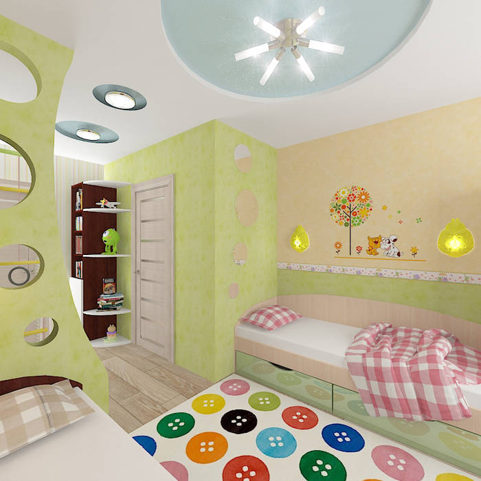 Двухкомнатная квартира в жилом комплексе "Юбилейный", Design Rules Design Rules Детские комната в эклектичном стиле