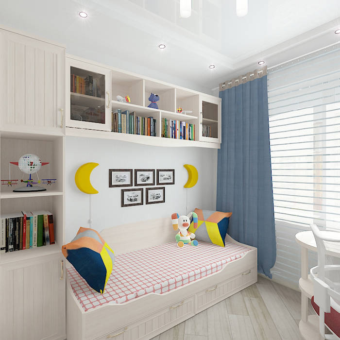 Трехкомнатная квартира, Design Rules Design Rules Habitaciones para niños de estilo ecléctico