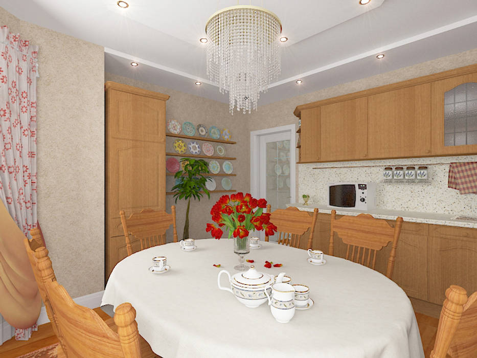 Пятикомнатная квартира в элитном жилом комплексе, Design Rules Design Rules Кухня в классическом стиле